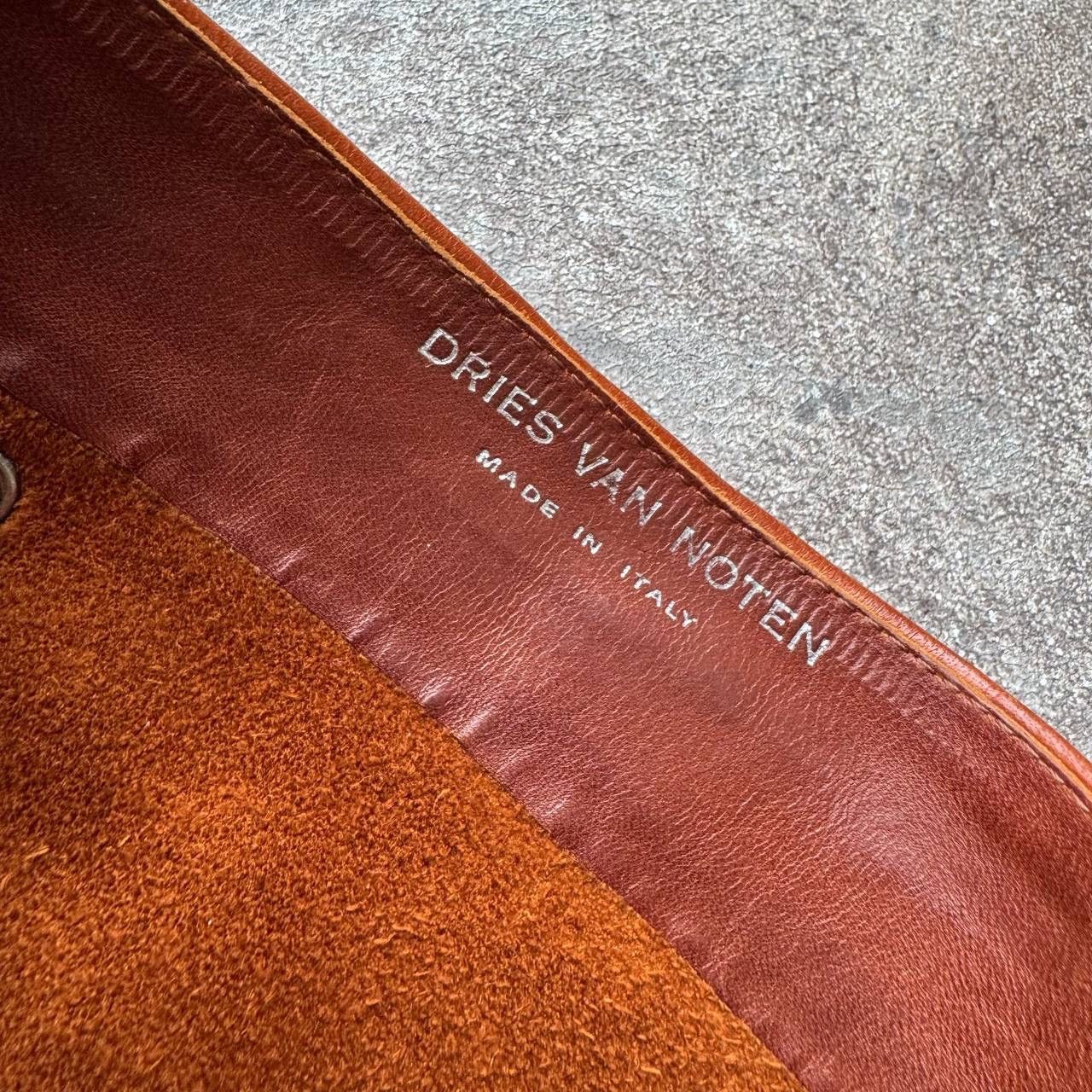 Dries Van Noten × Vintage Dries Van Noten Vero Cucio Vintage Leather Heel Boots Size US 7 / IT 37 - 19 Thumbnail