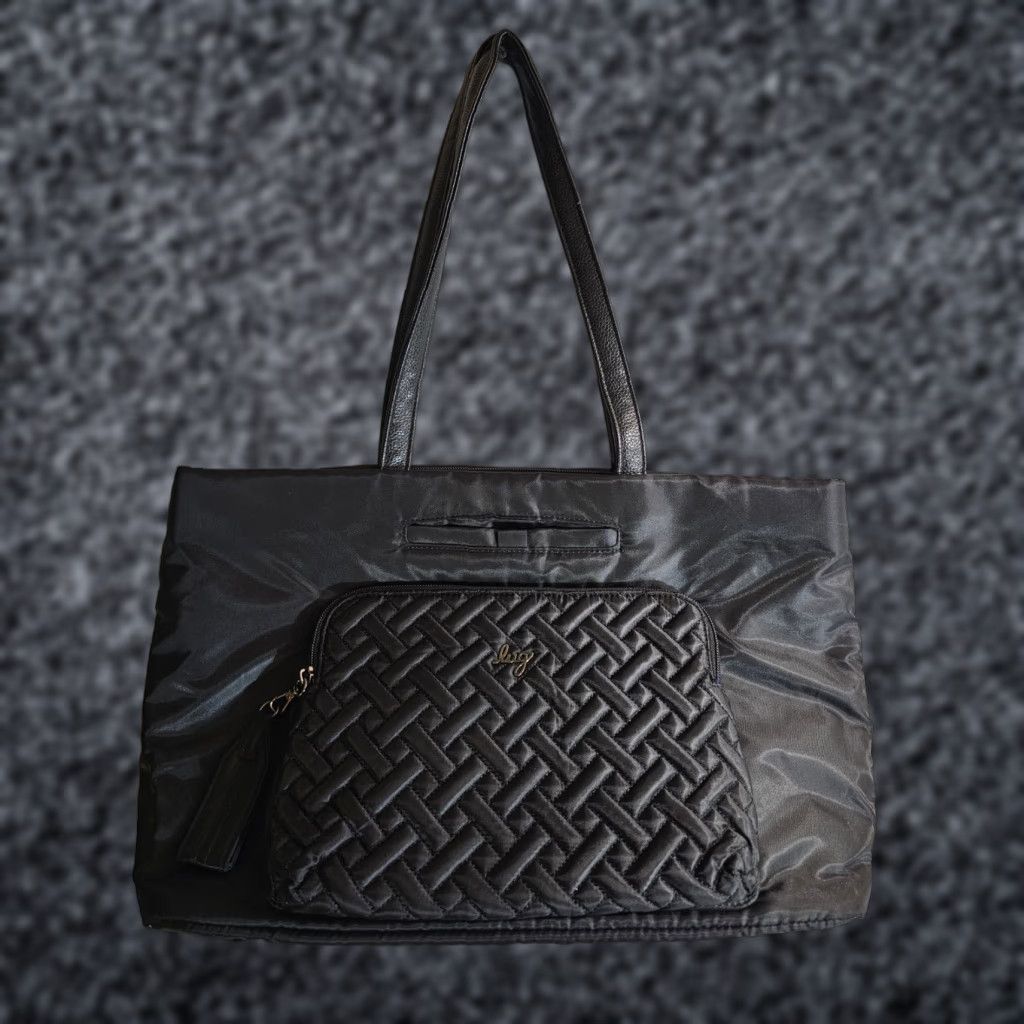 Vintage Lug Arpeggio Tote Bag Black Organizer Multiple Pockets Travel/Daily Use! Size ONE SIZE - 1 Thumbnail