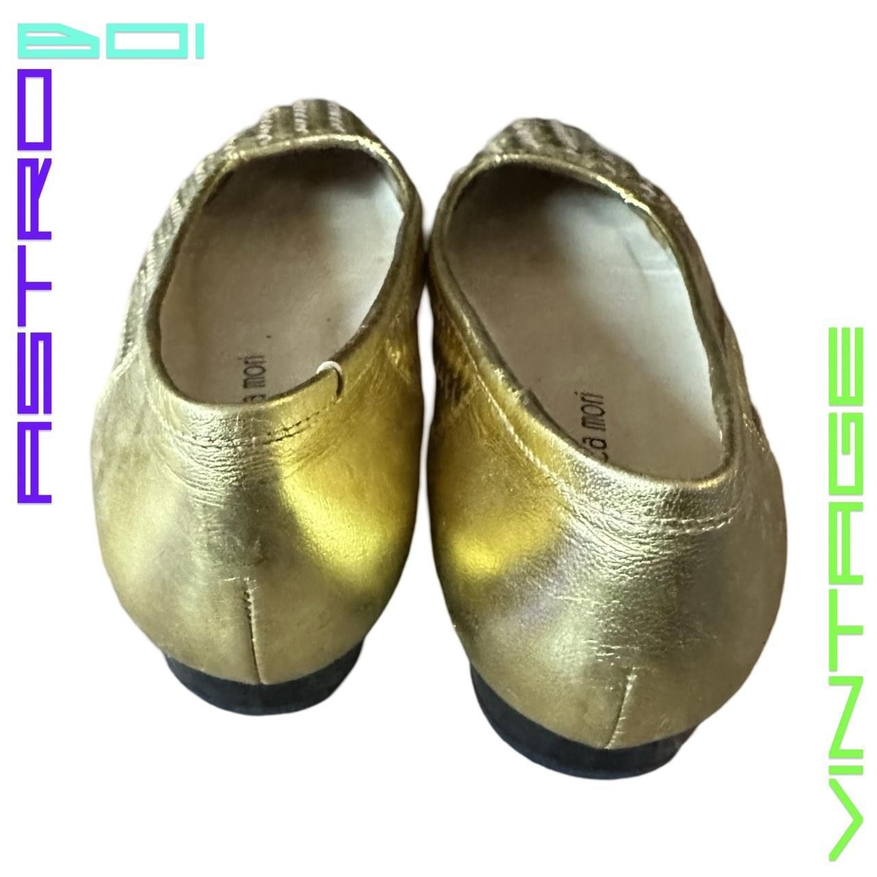 Other VINTAGE FRANCESCA MORI GOLD WOVEN BALLET FLATS _ 7.5 NARROW Size US 7.5 / IT 37.5 - 5 Thumbnail