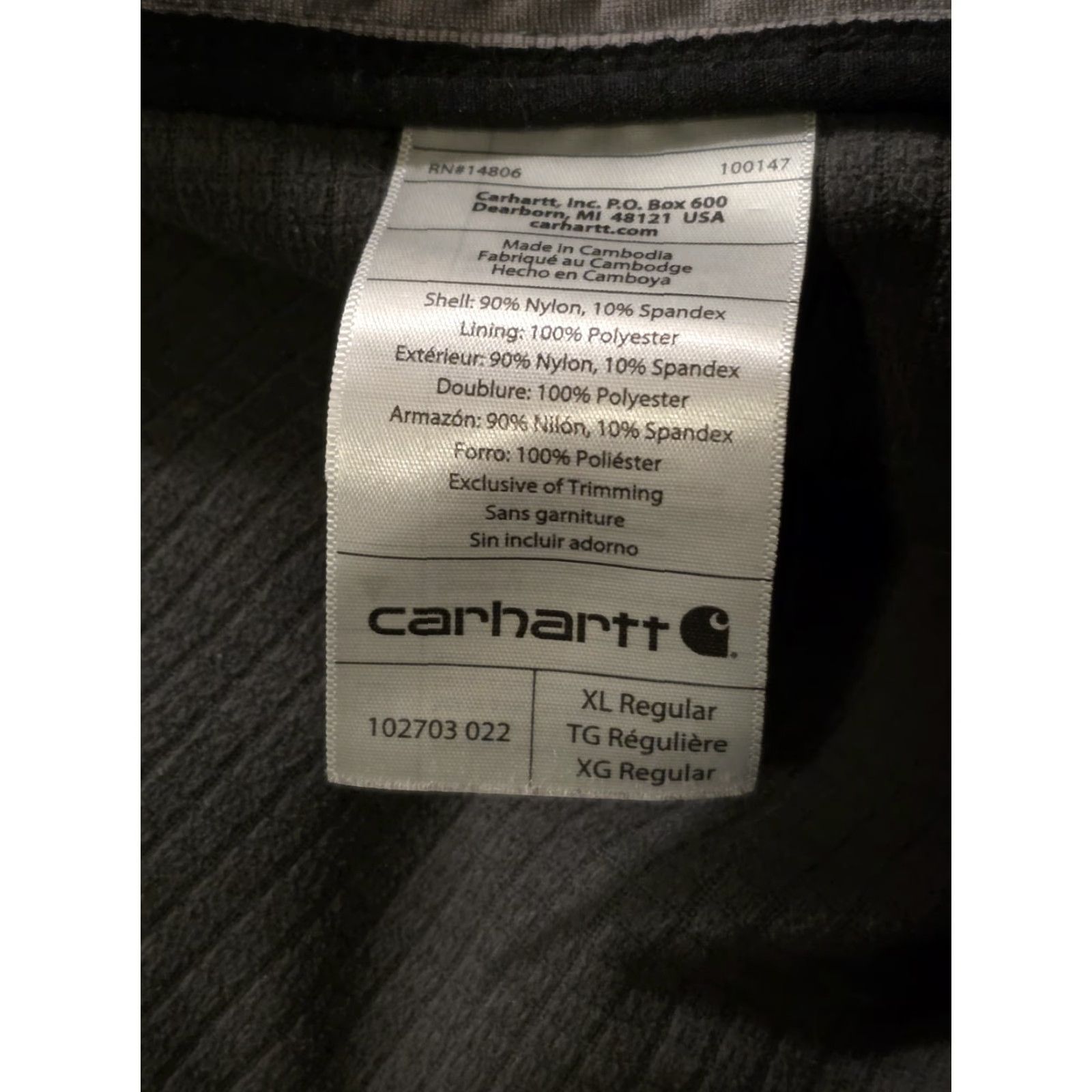 Carhartt Carhartt 102703 022 Rough Cut Soft Shell Full Zip Jacket Gray Men's XL Size US XL / EU 56 / 4 - 5 Thumbnail