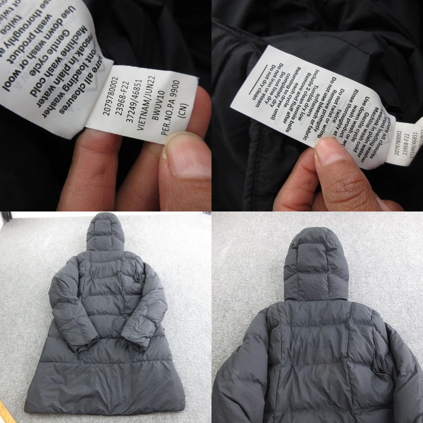 Vintage REI Co-op Coat Womens Small Black Down Puffer Hooded Long Parka Full Zip Warm Size S / US 4 / IT 40 - 9 Thumbnail