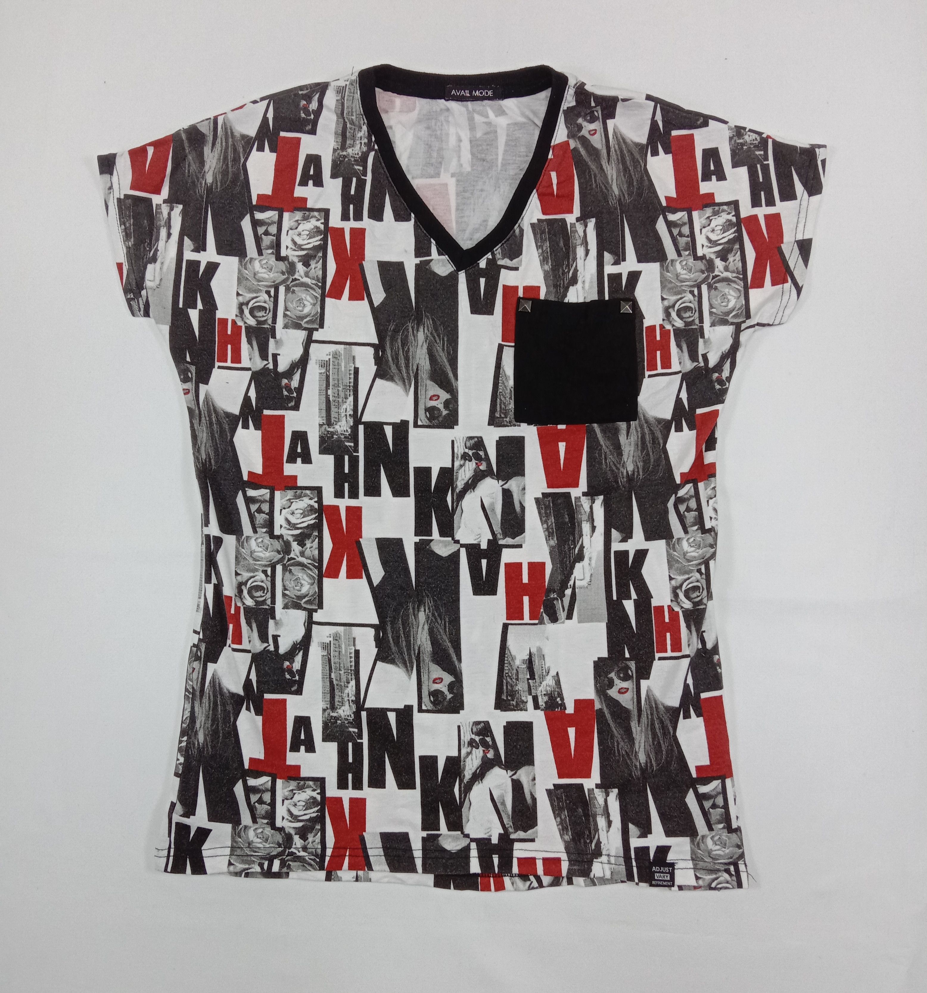 Japanese Brand Avail Over Printed T Shirt Size M / US 6-8 / IT 42-44 - 1 Thumbnail