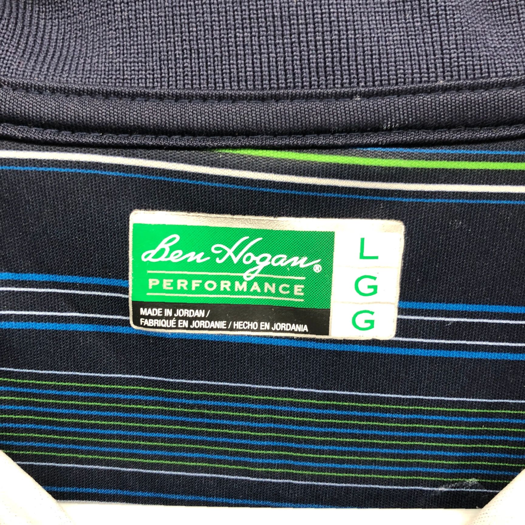 Hogan Ben Hogan Polo Shirt Men Large Blue Short Sleeve Golf Active Performance Stretch Polo Size US L / EU 52-54 / 3 - 4 Thumbnail
