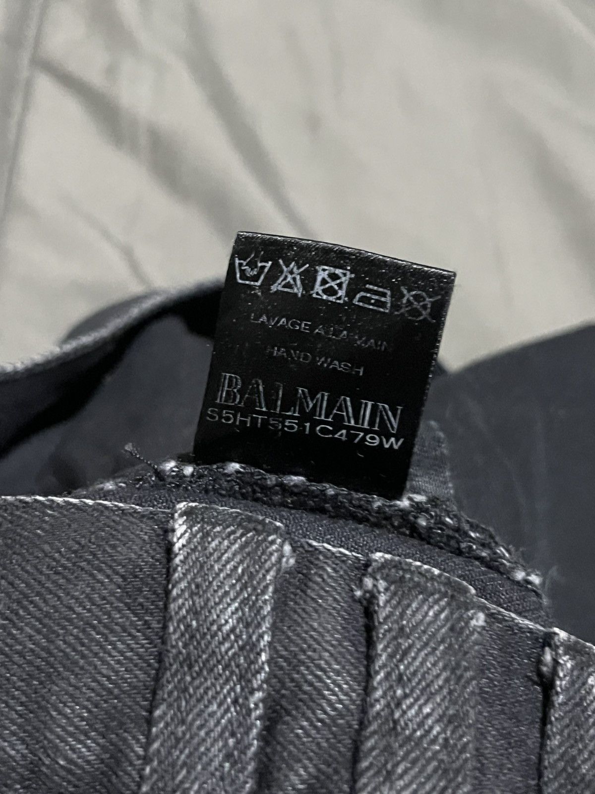 Balmain Black Balmain Biker Denim Size US 34 / EU 50 - 6 Thumbnail
