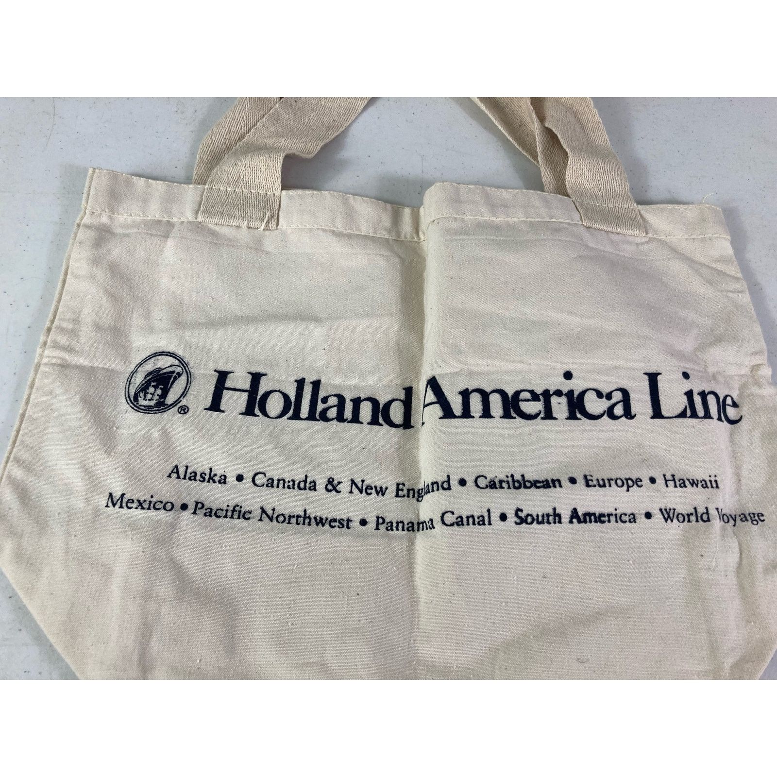Other Vintage Tote Bag Holland America Travel Line Carry Adult Size ONE SIZE - 7 Thumbnail