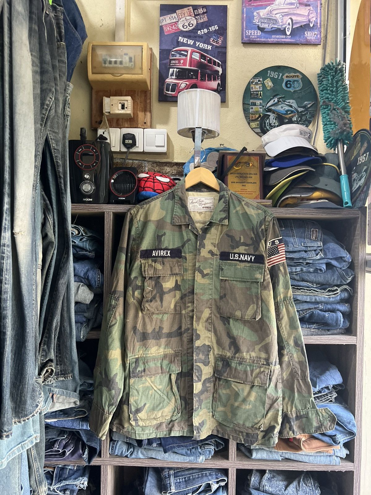 Avirex 🔥Rare Avirex US Navy Camo Army Jacket Size US M / EU 48-50 / 2 - 2 Thumbnail