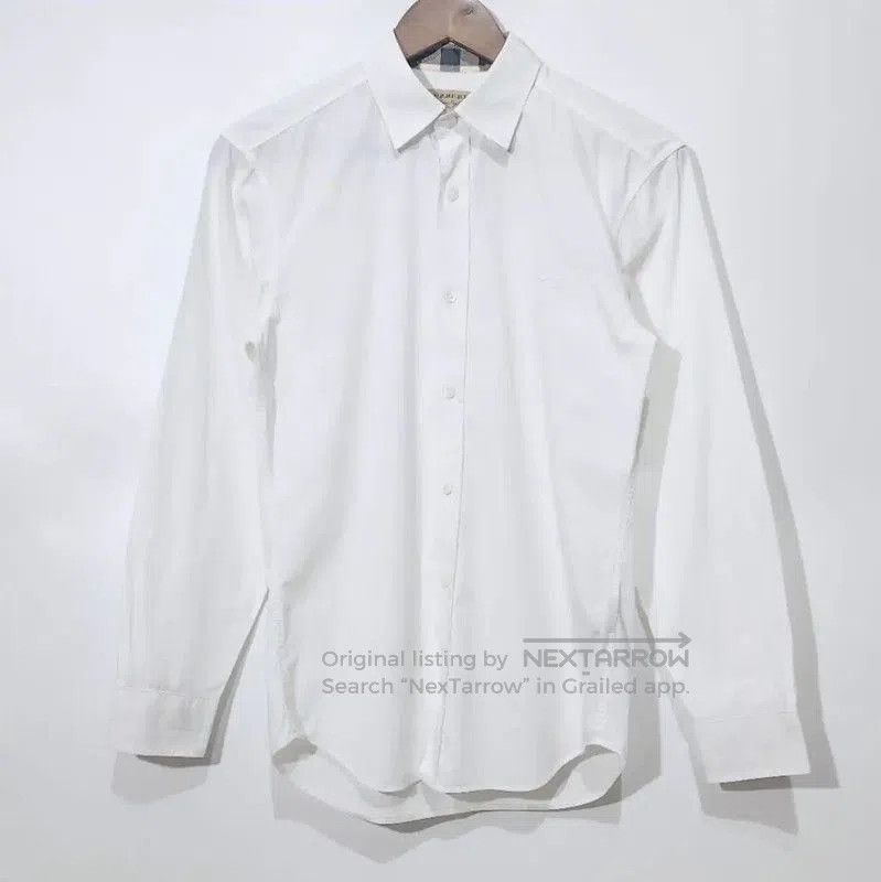 Burberry Burberry White Cotton Long Sleeve Shirt. Size XS / US 0-2 / IT 36-38 - 1 Thumbnail