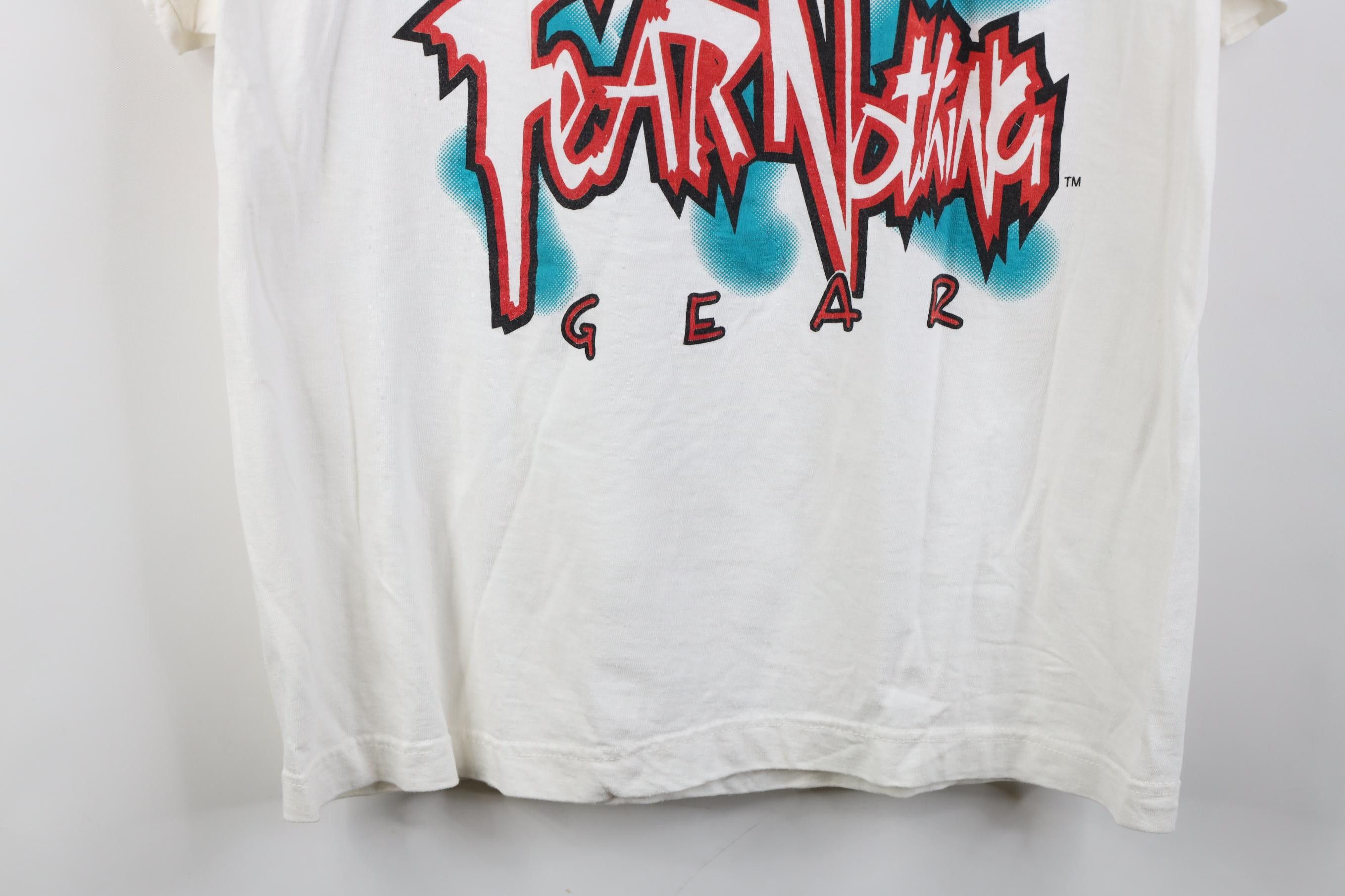 Vintage Vintage 90s Streetwear Nothing Short Sleeve T-Shirt White Size US L / EU 52-54 / 3 - 11 Thumbnail