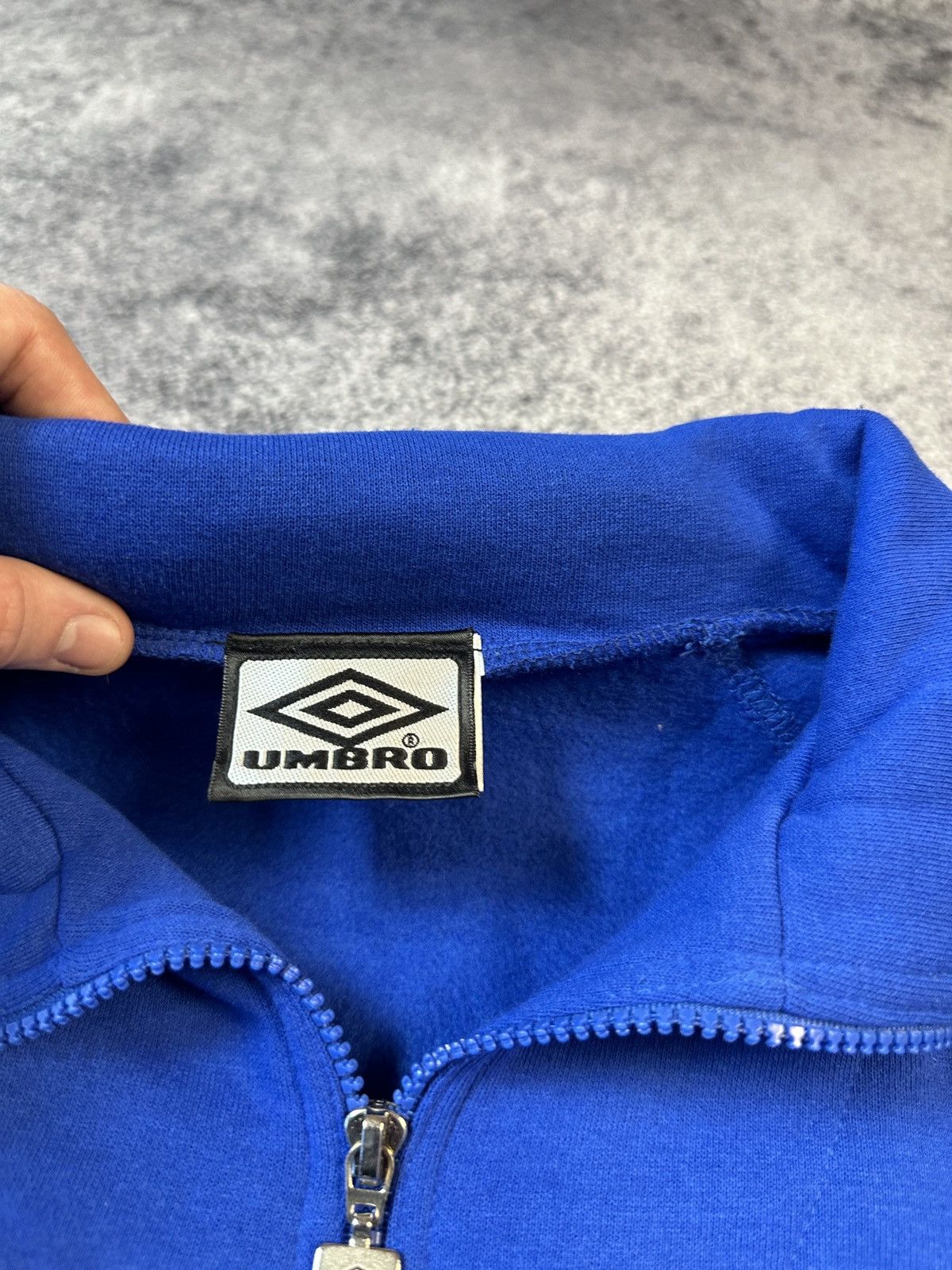 Umbro × Vintage Vintage Umbro Big Logo 1/4 Zip Sweater Rare Sweatshirt M Size US M / EU 48-50 / 2 - 3 Thumbnail