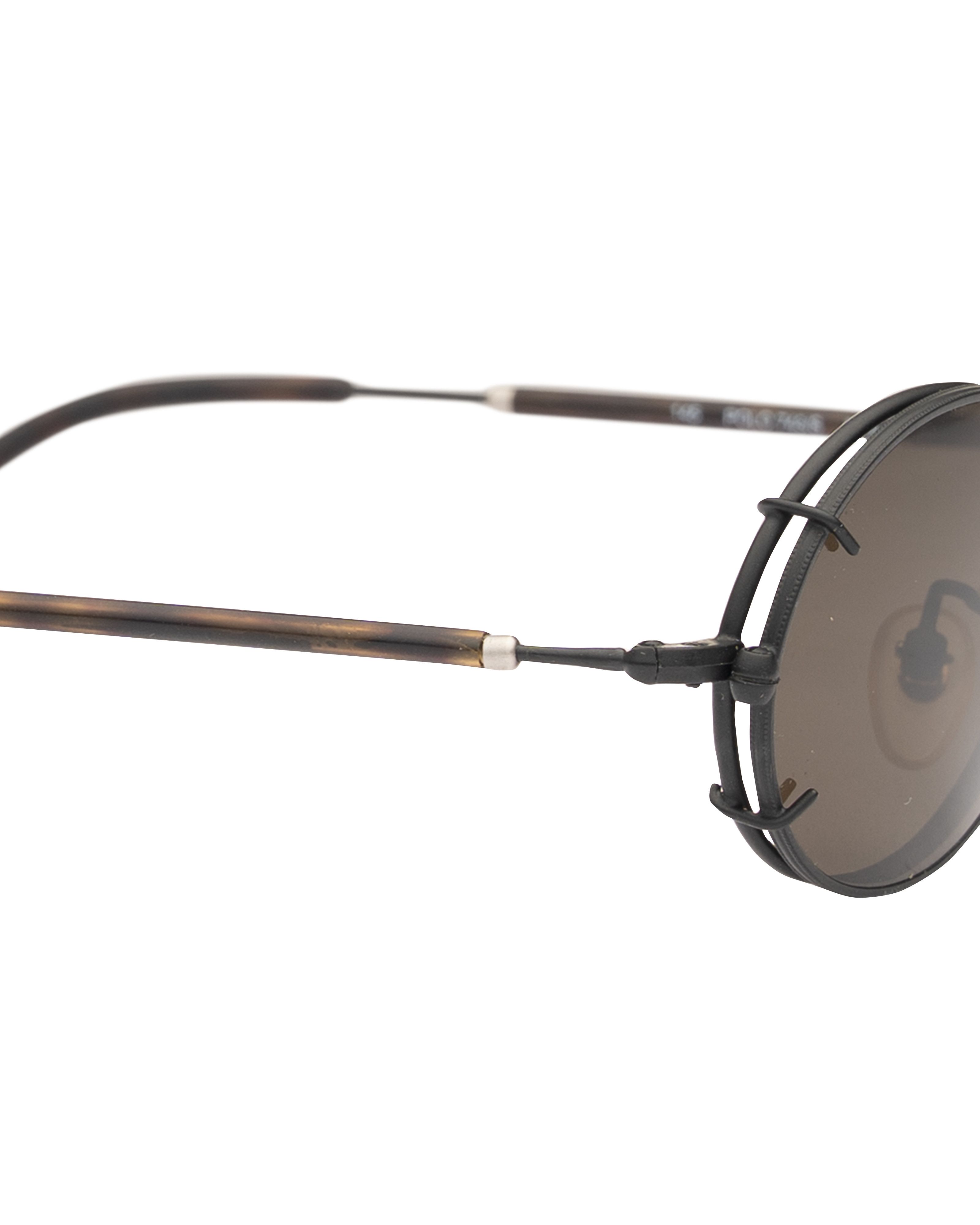 Polo Ralph Lauren Polo Ralph Lauren '90s Black Oval Sunglasses Size ONE SIZE - 1 Thumbnail