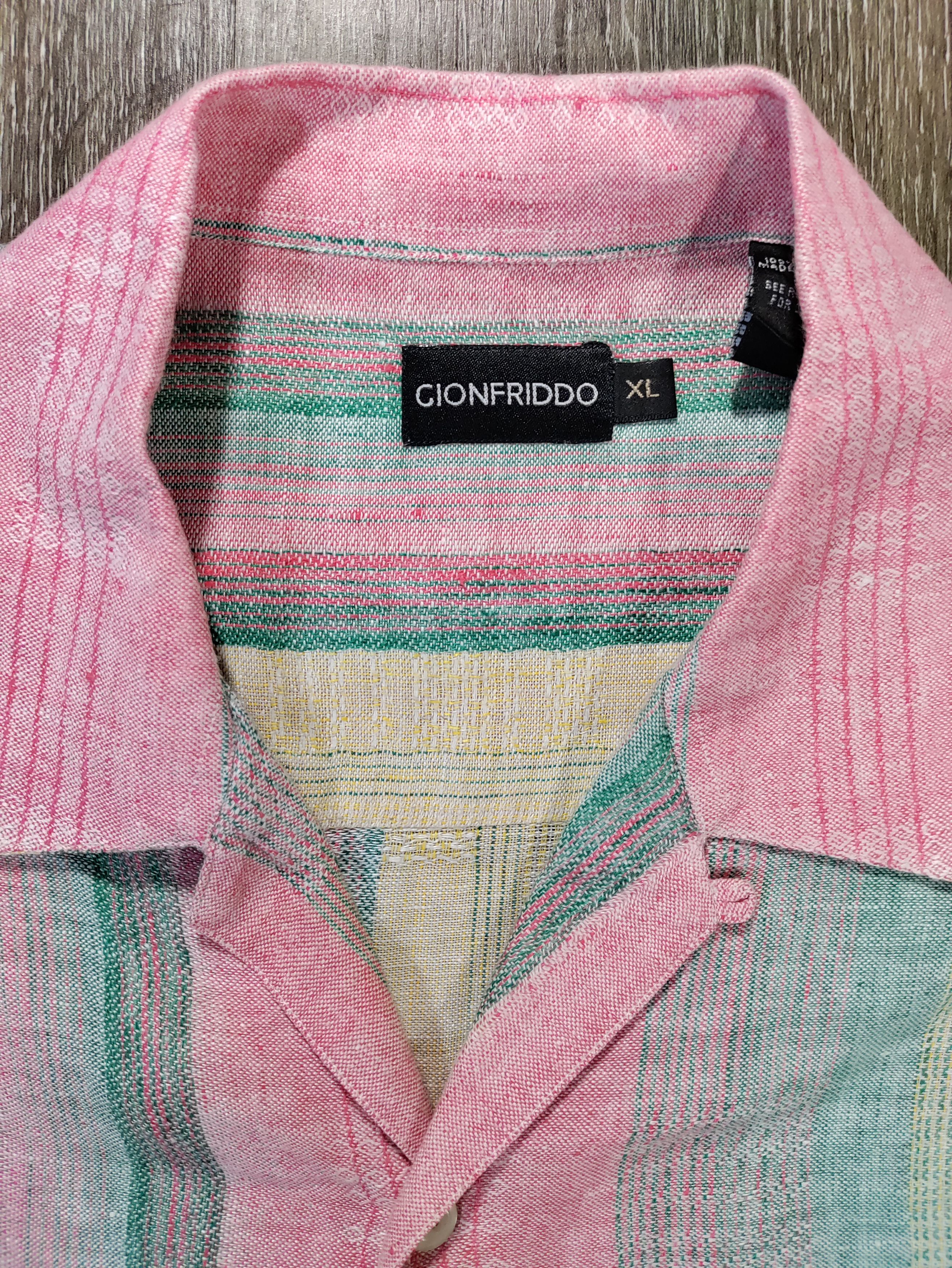 Vintage Gionfriddo Men's Shirt Size US XL / EU 56 / 4 - 4 Thumbnail