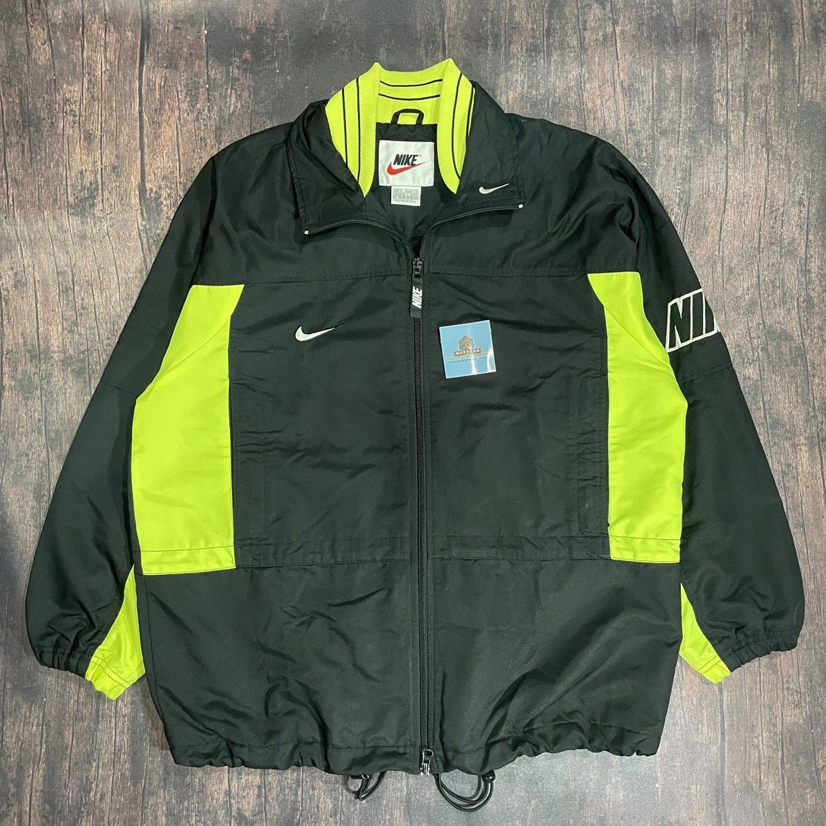 Nike × Vintage Vintage 90s Windbreaker Big Logo Size US XL / EU 56 / 4 - 3 Thumbnail