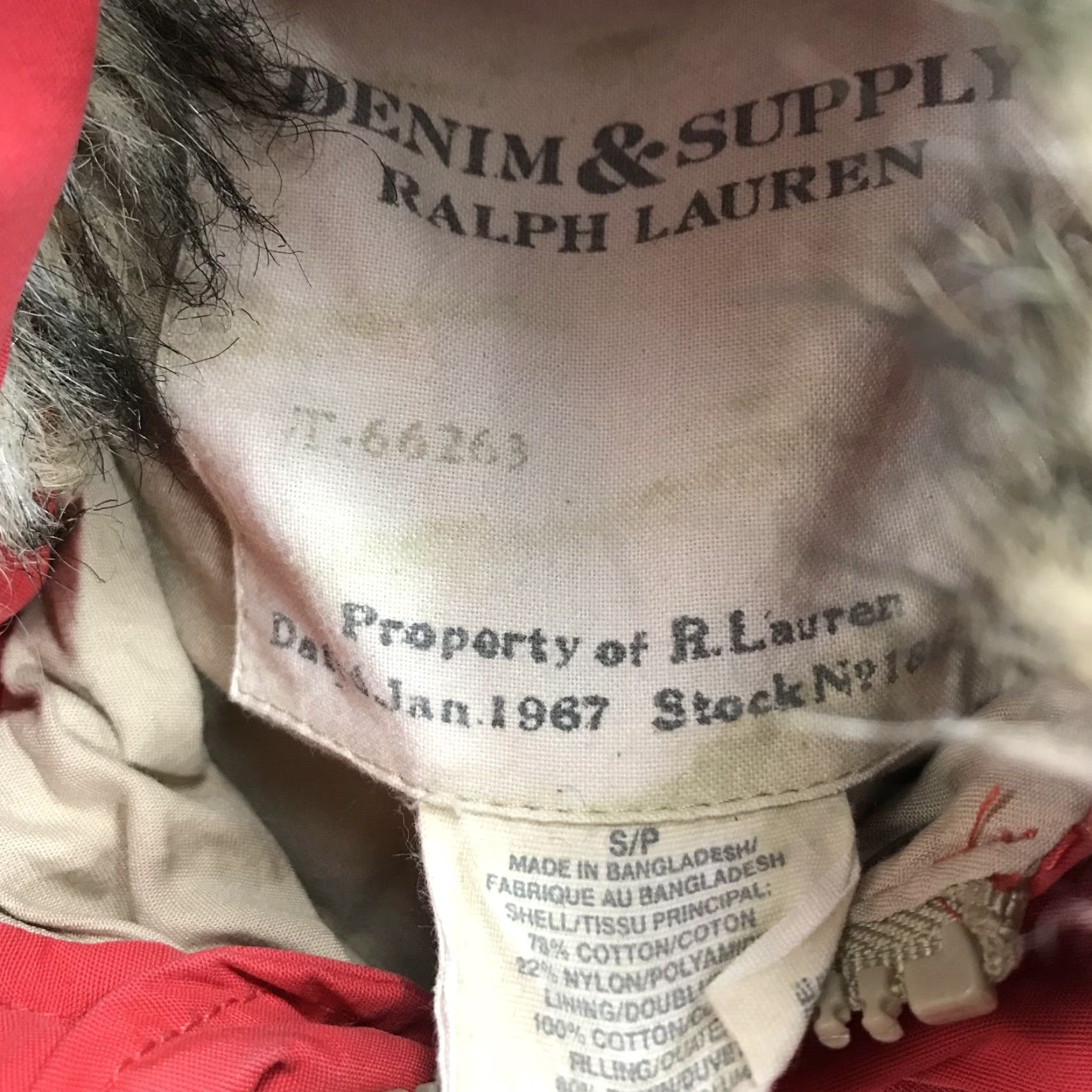 Vintage Denim & Supply Ralph Lauren Vest Womens Small Red Fur Trim Down Puffer Hood Snap Vest Vintage S Womens Size S / US 4 / IT 40 - 4 Thumbnail