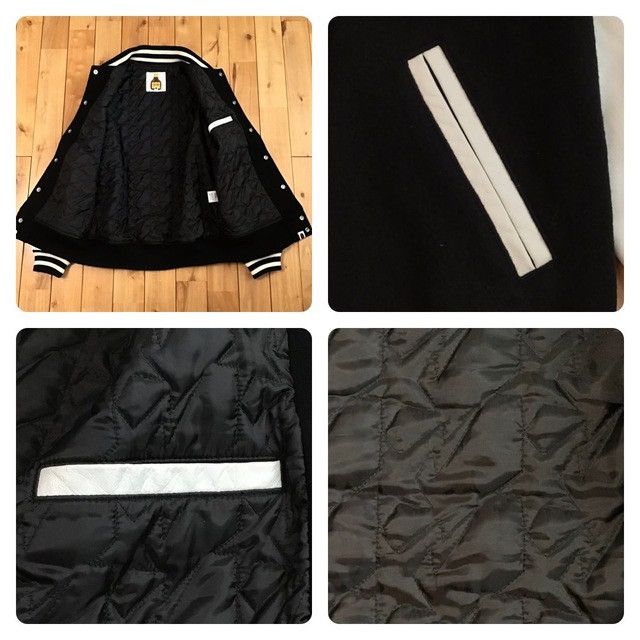 Bape × Nigo BAPE TERIYAKI BOYS leather sleeve varsity jacket Kanye NIGO Size US S / EU 44-46 / 1 - 8 Thumbnail