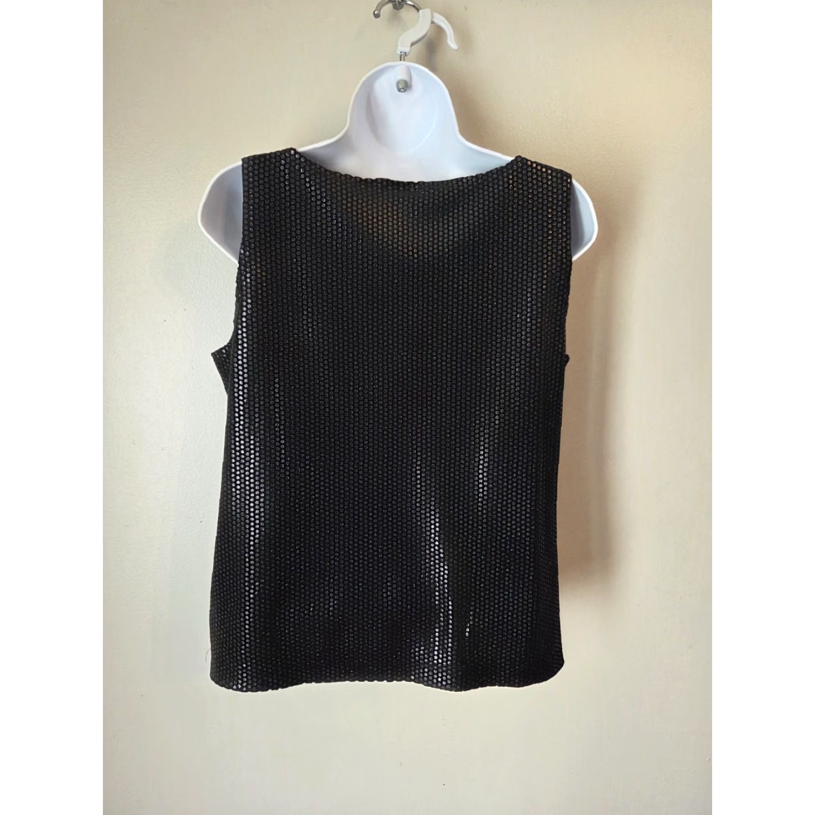 Vintage VINTAGE Chico's Design Top Shirt 90s Disco Polka Dot Black Sleeveless M Womens Size M Size M / US 6-8 / IT 42-44 - 4 Thumbnail