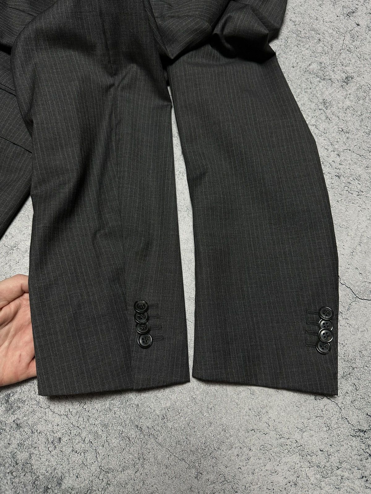 Suitsupply Suitsupply Gray Super 110's pure wool Striped Blazer Jacket Size 38R - 12 Thumbnail