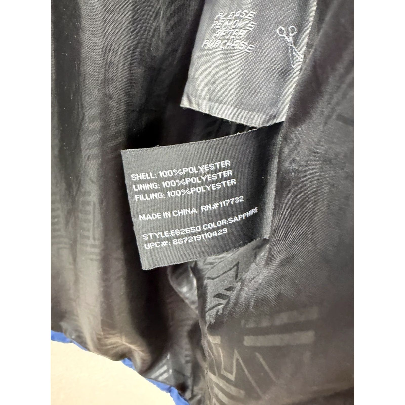 ZeroXposur ZeroXposure Mens Jacket Size Medium Blue Black Winter Zip Up Puffer Lined Size US M / EU 48-50 / 2 - 4 Thumbnail