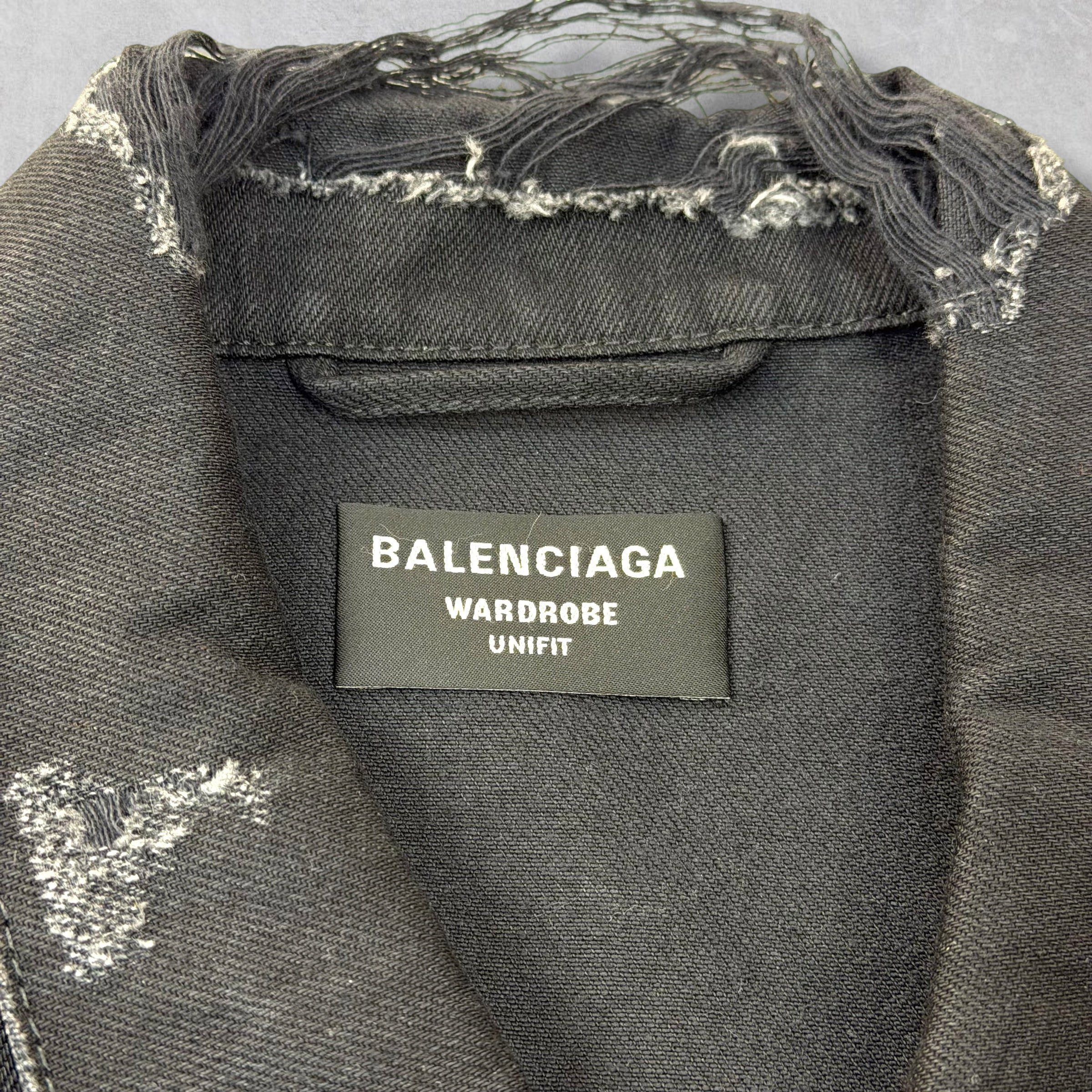 Balenciaga Balenciaga 3b Sports Icon Denim Jacket 54 (L) Size US L / EU 52-54 / 3 - 5 Thumbnail