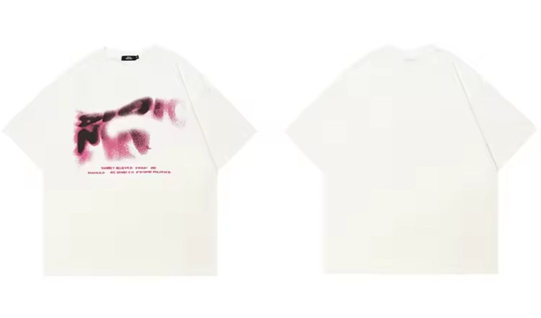 Other American punk style faded blur print oversized T-shirt Size US M / EU 48-50 / 2 - 1 Thumbnail