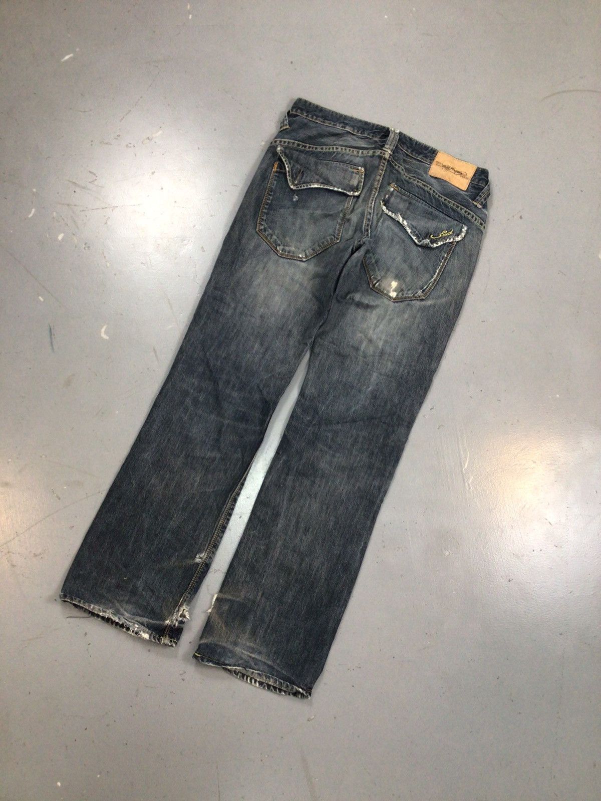 Christian Audigier × Ed Hardy × Vintage Vintage 90s sunfade Ed hardy straight fit denim Size US 32 / EU 48 - 9 Thumbnail