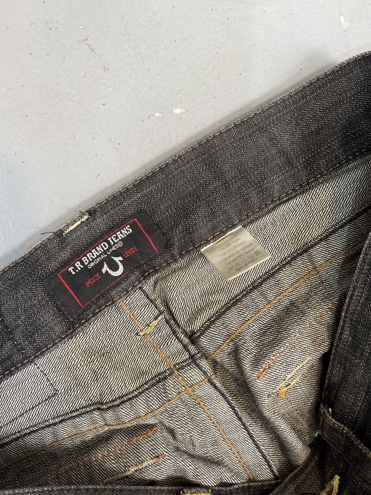 Designer × Vintage Vintage T R brand jeans straight denim Size US 36 / EU 52 - 8 Thumbnail
