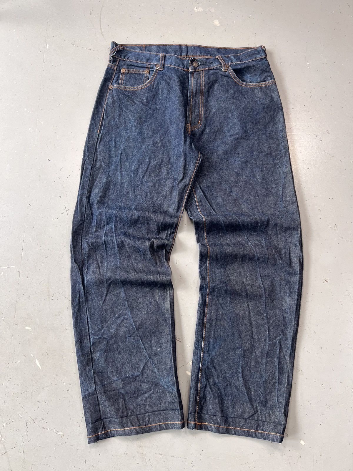 Japanese Brand × Vintage Vintage Evisu inspired Japanese printed denim Size US 36 / EU 52 - 2 Thumbnail