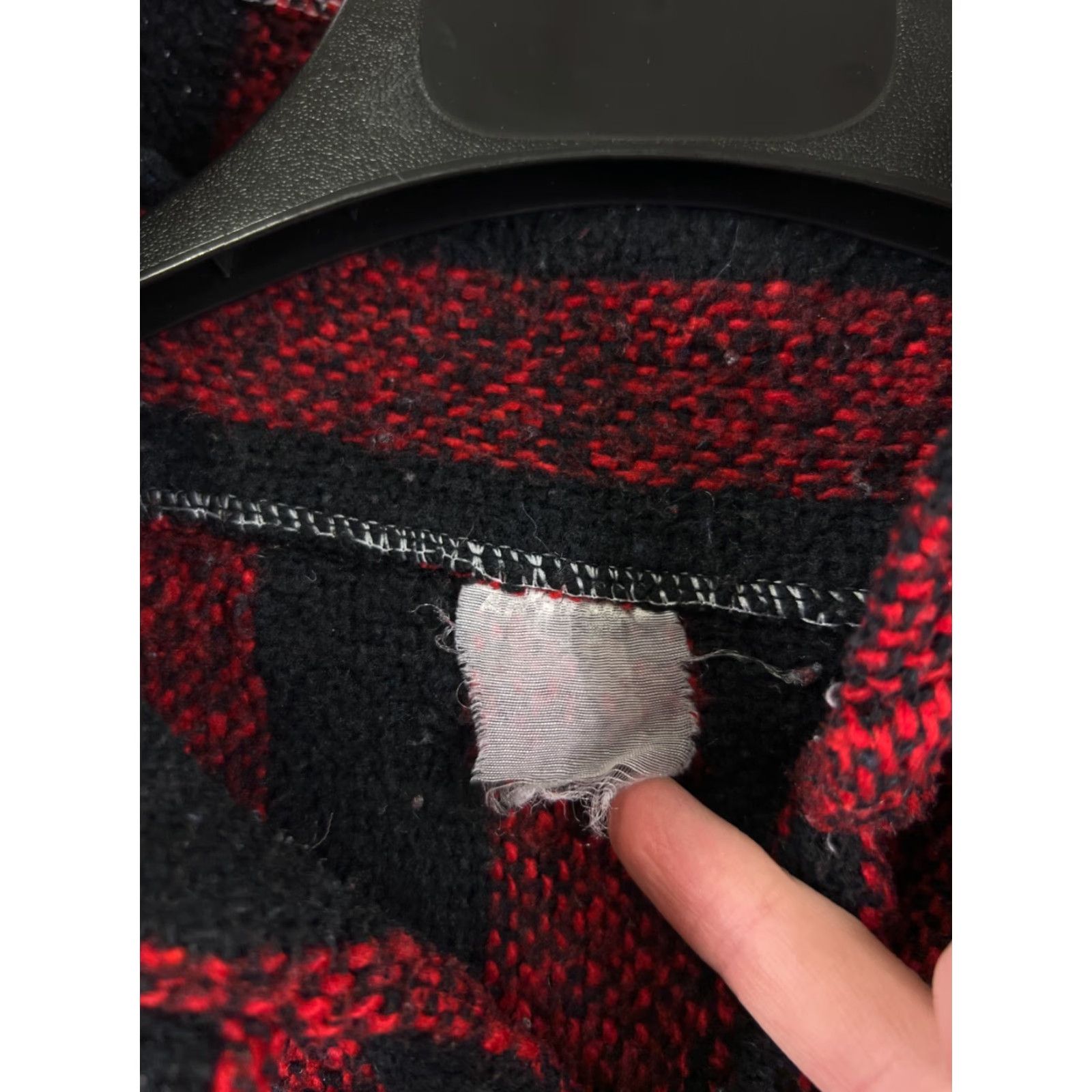 Pinko Baja Hoodie Unbranded Hoodie Adult M Red Pink Black Pocket Striped Acrylic Jersey Crew Neck Pullover All Seasons Hooded Size US M / EU 48-50 / 2 - 7 Thumbnail