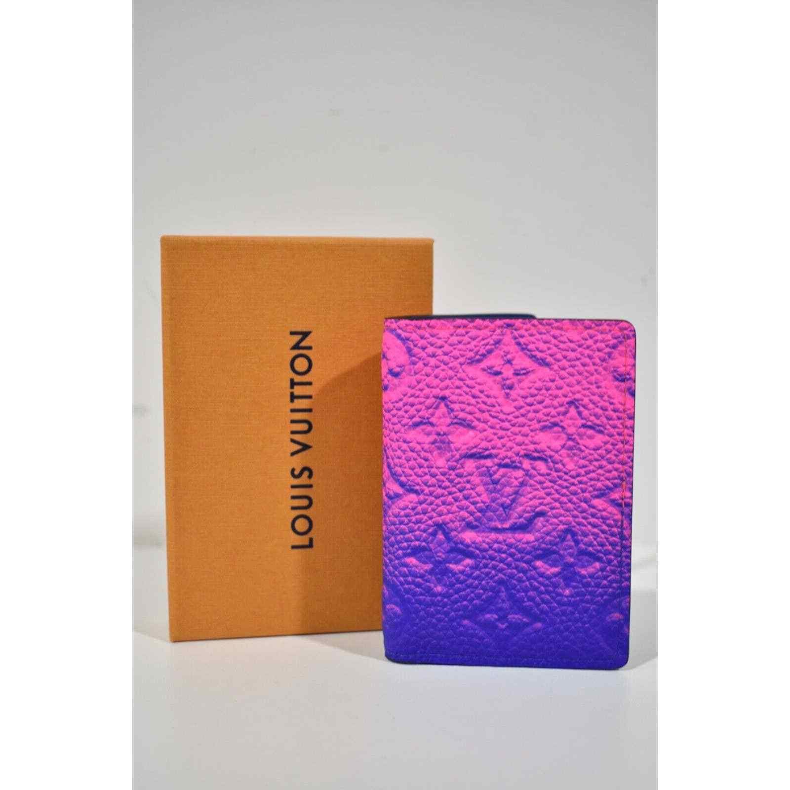 Louis Vuitton Louis Vuitton Pink Blue Ombre Pocket Organizer Wallet Size ONE SIZE - 3 Thumbnail