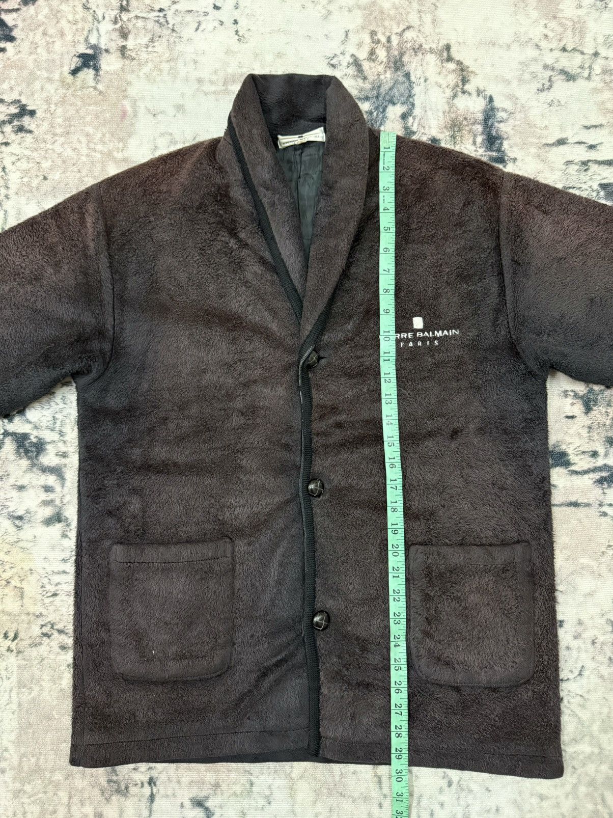 Designer × Pierre Balmain PIERRE BALMAIN PARIS BATHROBE FLEECE JACKET Size US M / EU 48-50 / 2 - 14 Thumbnail
