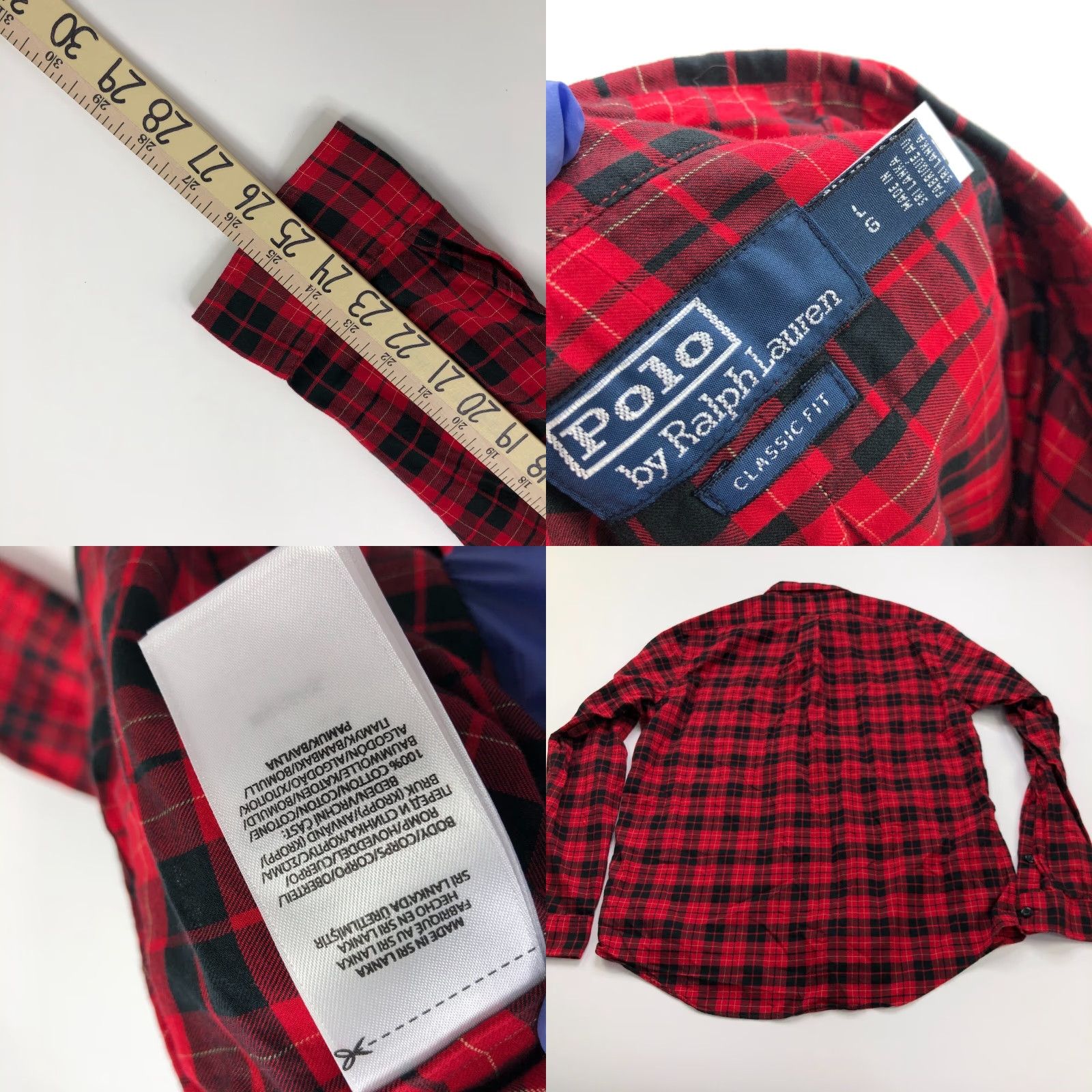 Polo Ralph Lauren Polo Ralph Lauren Shirt Plaid Red MINT Cotton Classic Fit Large L Casual Button-Up Shirt Men Size US L / EU 52-54 / 3 - 8 Thumbnail