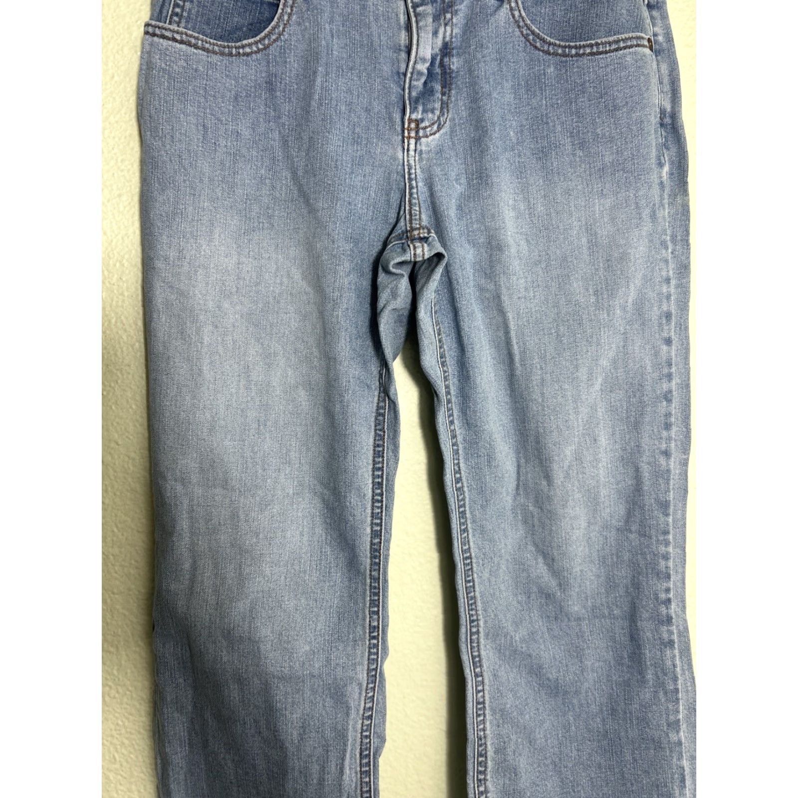 Gap Gap Jeans Womens 8 Light Wash Cropped Bootcut Stretch 30x23 Blue Size 24" / US 00 / IT 34 - 5 Thumbnail