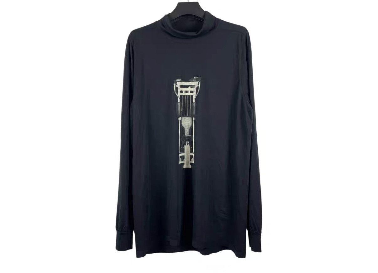 Rick Owens Rick Owens DRKSHDW Mock Neck Print Long Sleeve J31 Size US L / EU 52-54 / 3 - 1 Thumbnail