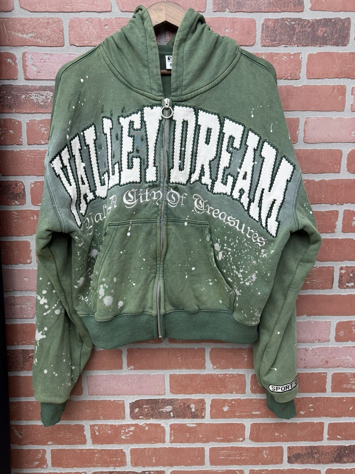 Vale Vale Forever Valley Dreams Green Bank Zip Up Hoodie | Grailed