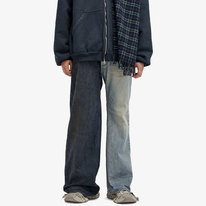 Balenciaga Balenciaga FW24 Blue Fifty Fifty Jeans Size US 30 / EU 46 - 14 Thumbnail