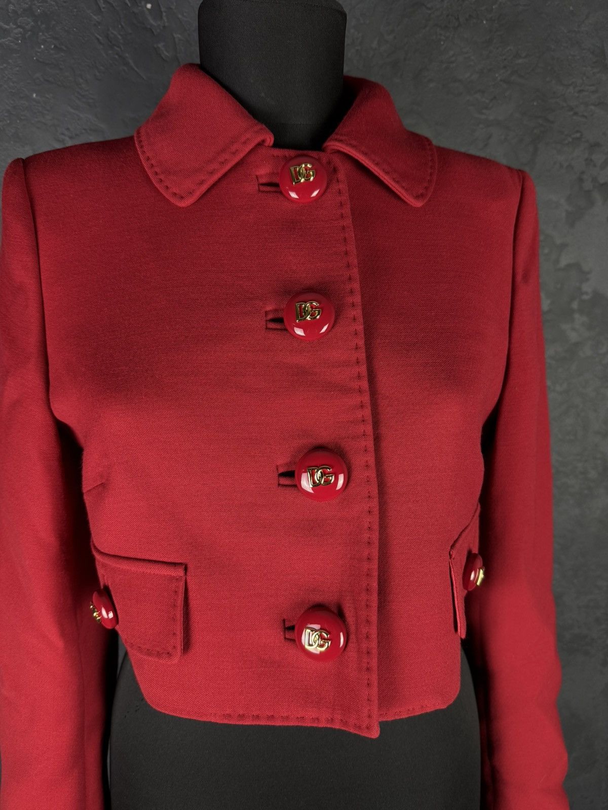Dolce & Gabbana DOLCE & GABBANA Cropped Wool Jacket Size M / US 6-8 / IT 42-44 - 5 Thumbnail