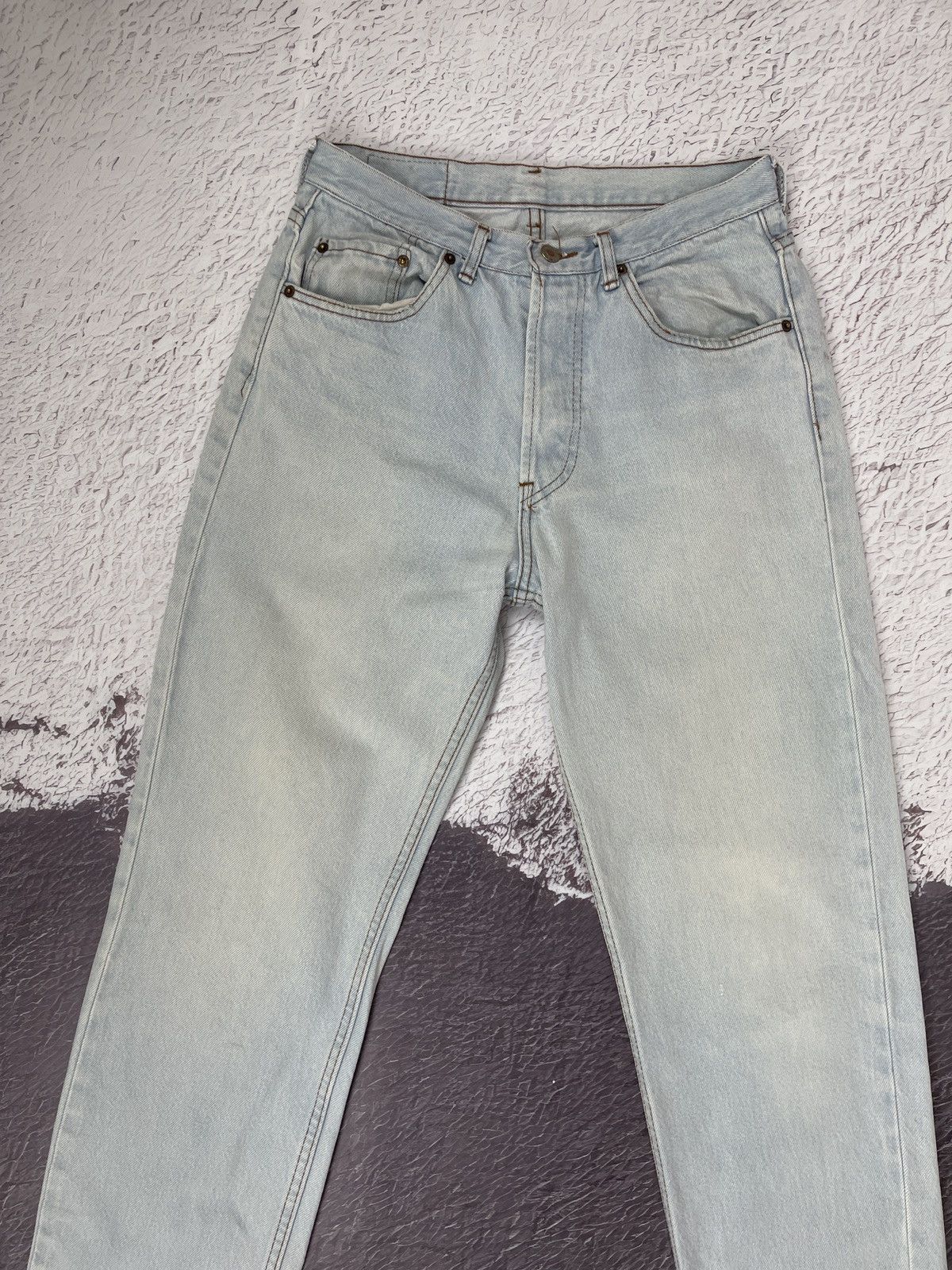 Levi's Levi’s 501XX (0660) vintage 90s light blue distressed denim Size US 30 / EU 46 - 6 Thumbnail