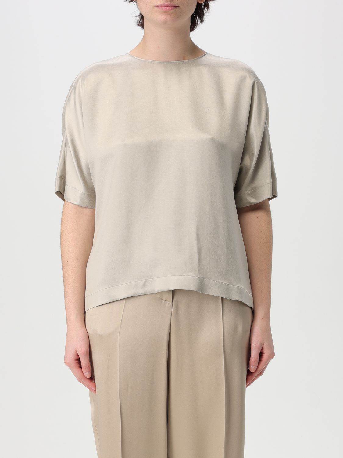 Giorgio Armani Giorgio Armani T-Shirt Woman Grey Size XL / US 12-14 / IT 48-50 - 1 Thumbnail