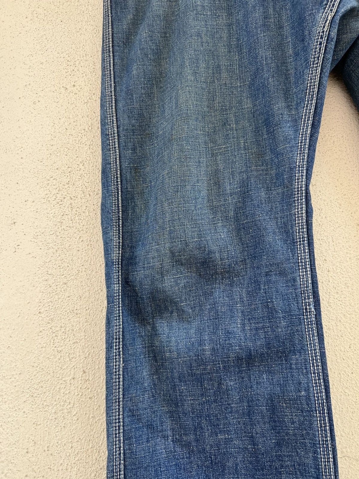 Vintage SACRIFICE Japan Union Made Dirty Muddy Denim Sailor Jeans Size US 34 / EU 50 - 9 Thumbnail