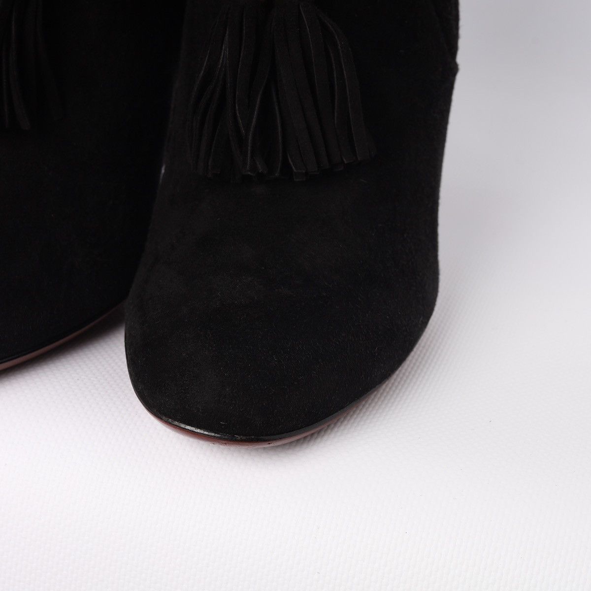 Gucci Gucci Black Suede Mischa Ankle Boots Tassel Size US 10 / IT 40 - 5 Thumbnail