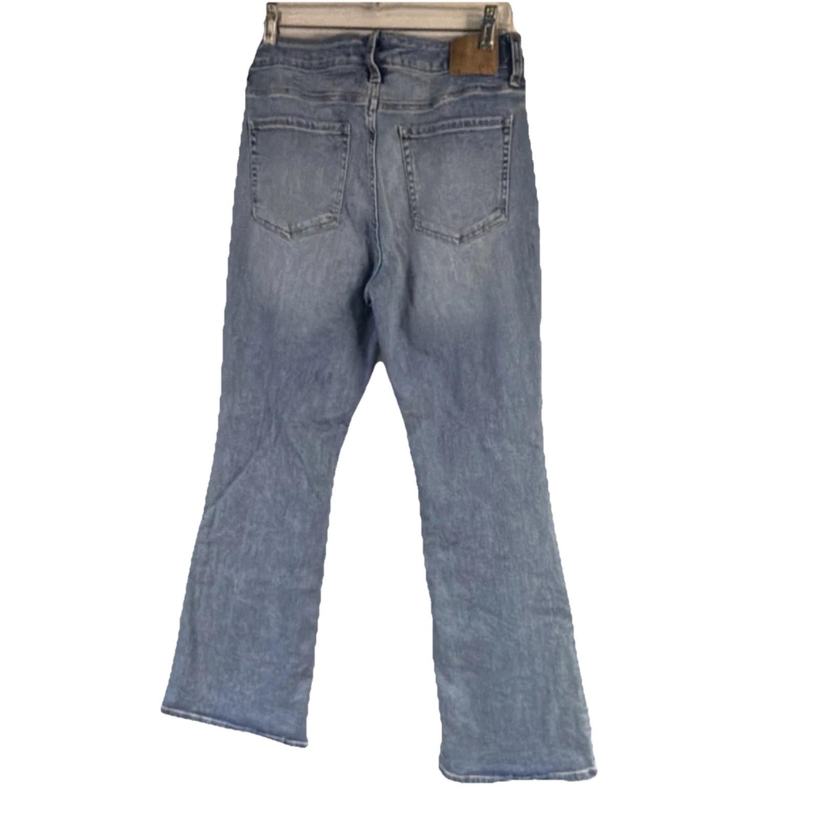 Aeropostale Aéropostale Mid Rise Flare Light Denim Jeans Stretch size 8 Size 30" / US 8 / IT 44 - 2 Thumbnail