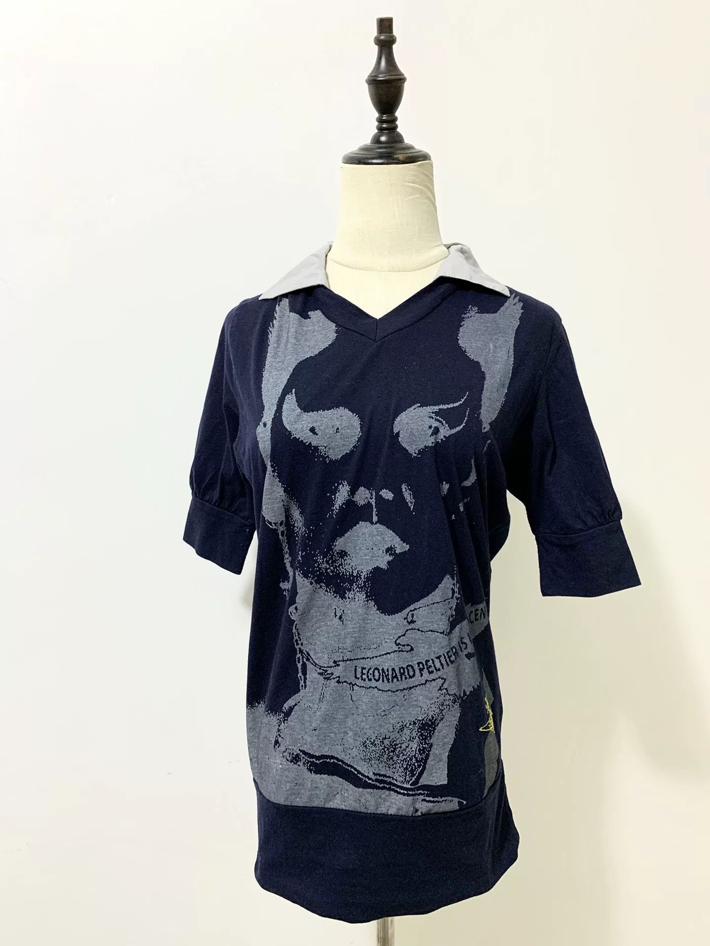 Vivienne Westwood Vivienne Westwood Blue Portrait Short Sleeve Size M / US 6-8 / IT 42-44 - 1 Thumbnail