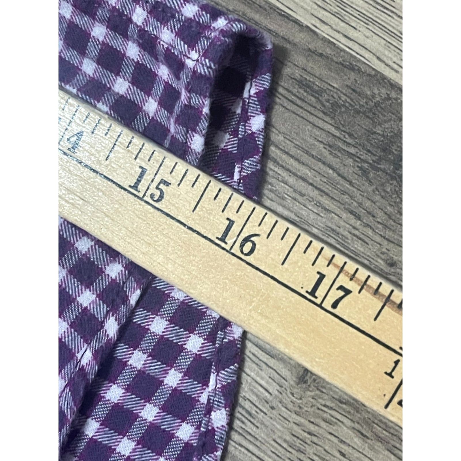 Eddie Bauer VINTAGE Eddie Bauer Shirt Women L Purple White Check Button Up Pockets Size L / US 10 / IT 46 - 7 Thumbnail