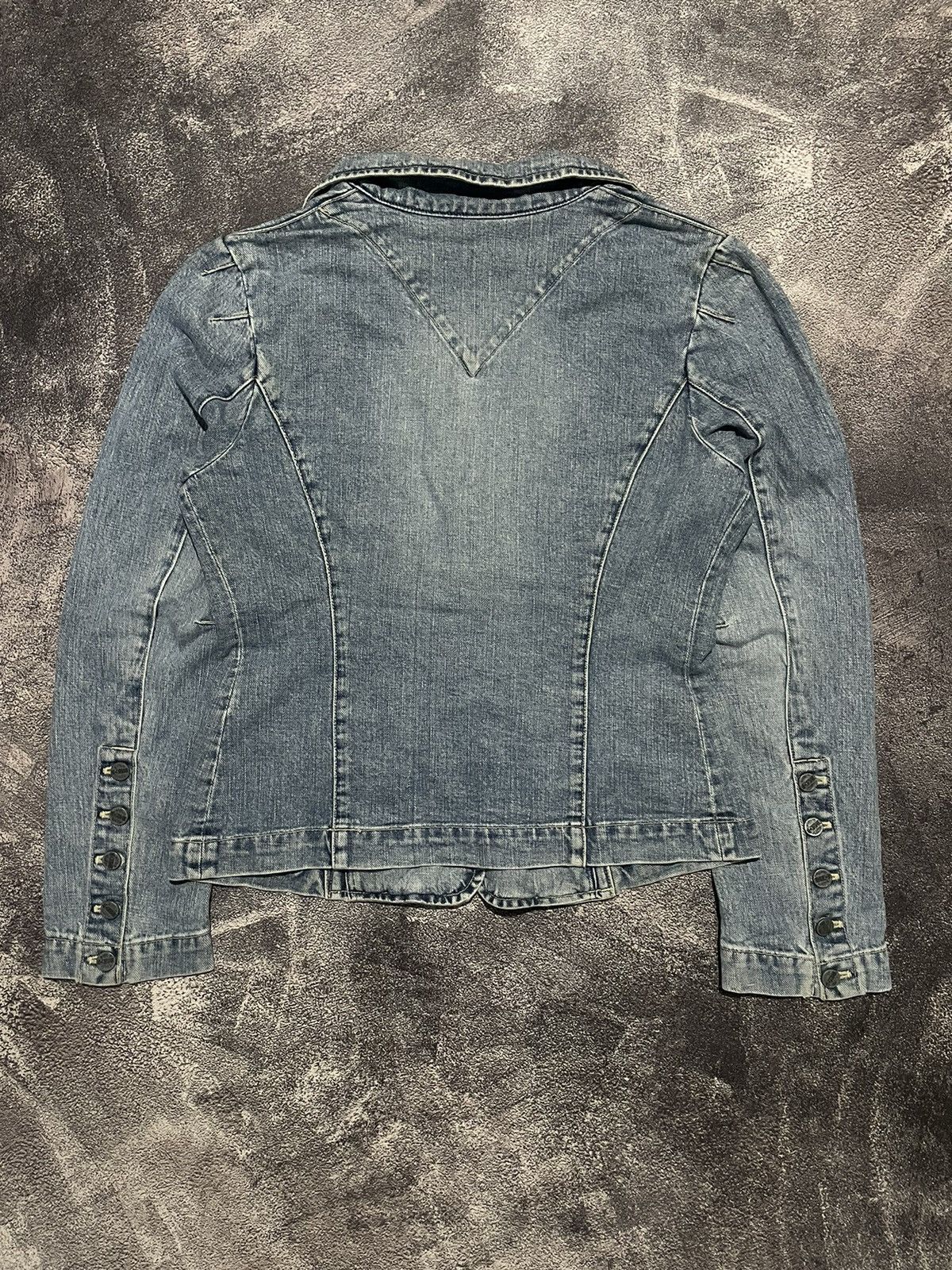 Marithe + Francois Girbaud Vintage Marithe Francois Girbaud Denim Blazer Jacket Size M / US 6-8 / IT 42-44 - 5 Thumbnail