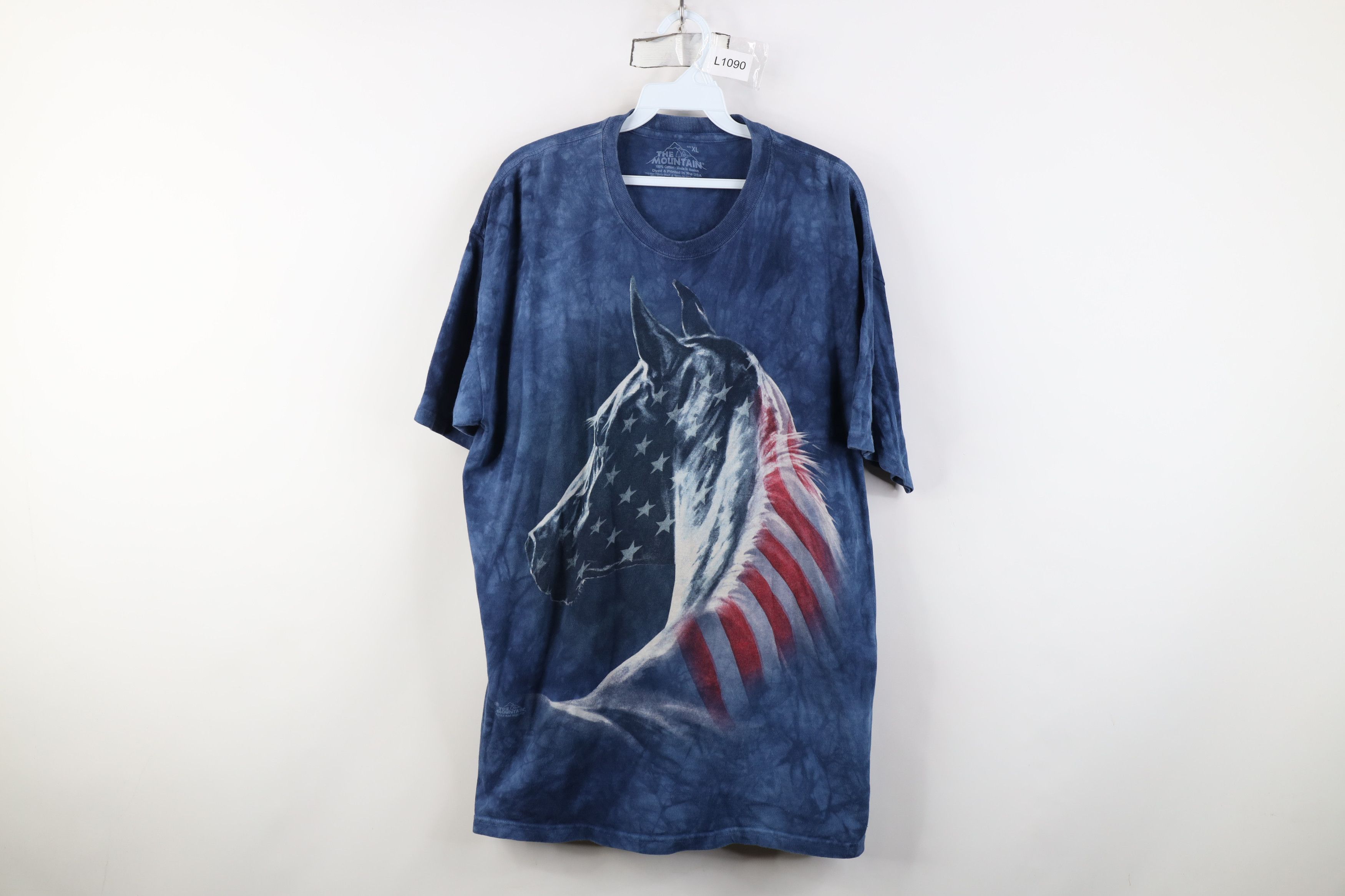 Vintage Vintage Y2K Streetwear USA Flag Horse Equestrian T-Shirt Size US XL / EU 56 / 4 - 1 Thumbnail