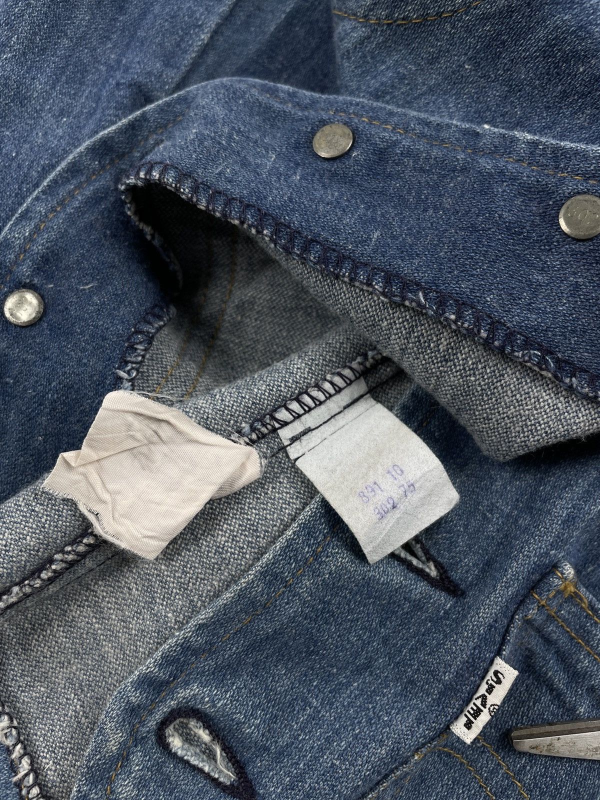 Levi's × Levi's Made & Crafted VTG 70’s 60613 Big E Denim Western Vest USA Teucker Jean Gilet Pocket Jacket Waistcoat Size US M / EU 48-50 / 2 - 13 Thumbnail