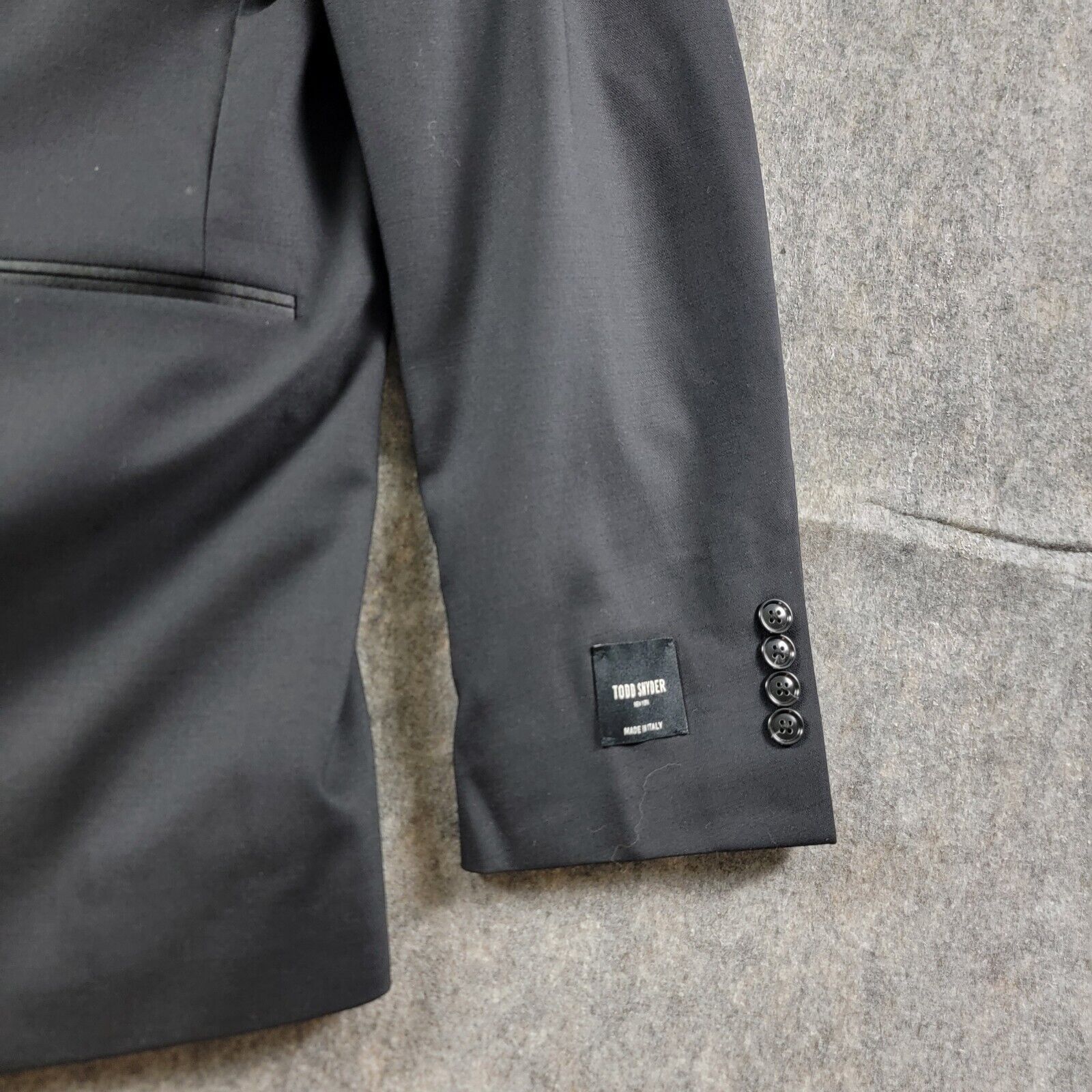 Todd Snyder Todd Snyder Italian Double Breasted Tuxedo Jacket Peak Lapel Size 46L - 12 Thumbnail
