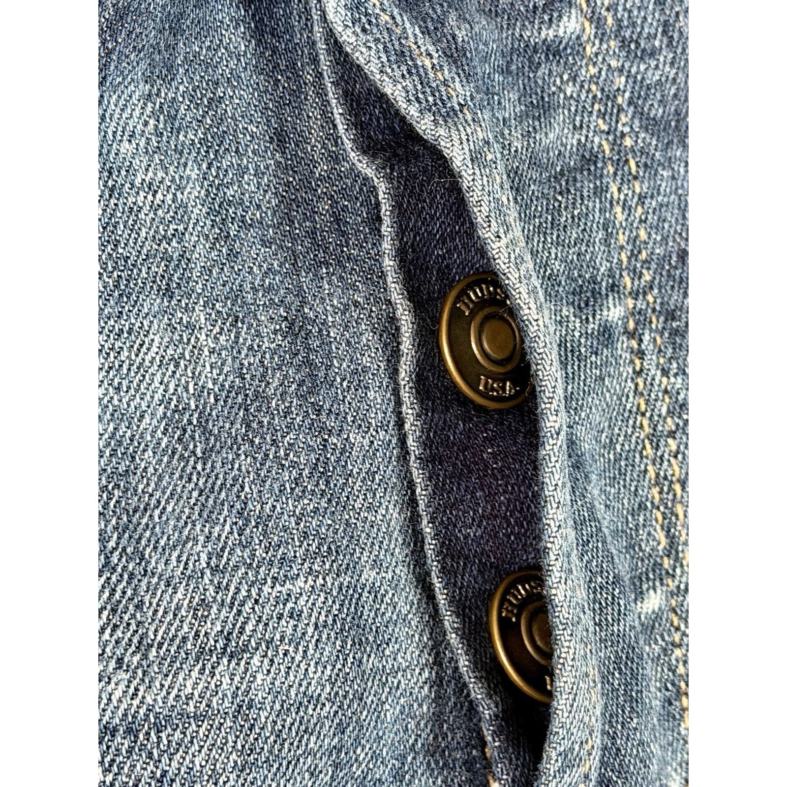 Hudson Hudson Men's Straight Jeans 32X31 Dark Blue Wash Button Fly Size US 32 / EU 48 - 7 Thumbnail
