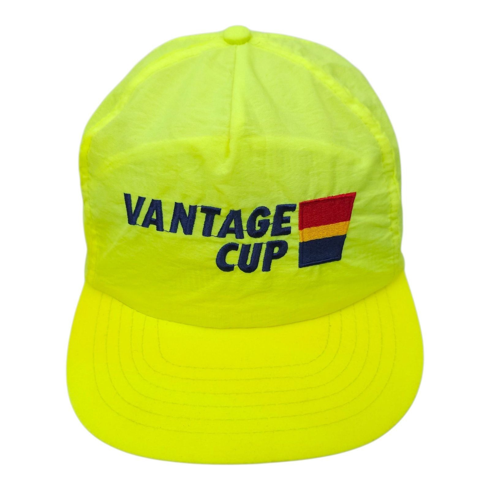 Other Vantage Cup Nylon Snapback Golf Cap Fluorescent Yellow Hat Size ONE SIZE - 1 Thumbnail