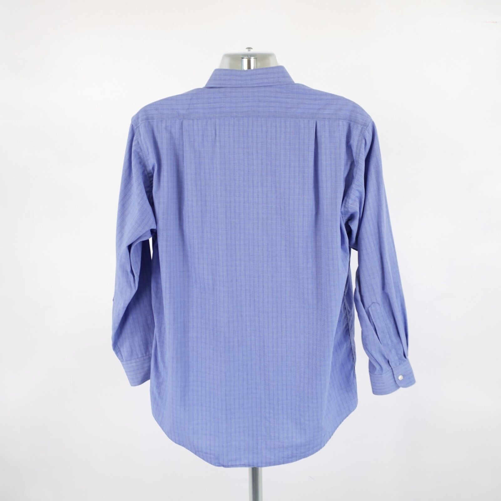 Brooks Brothers Brooks Brothers 16-33 Blue Plaid Collared Dress Shirt Front Size US XL / EU 56 / 4 - 7 Thumbnail