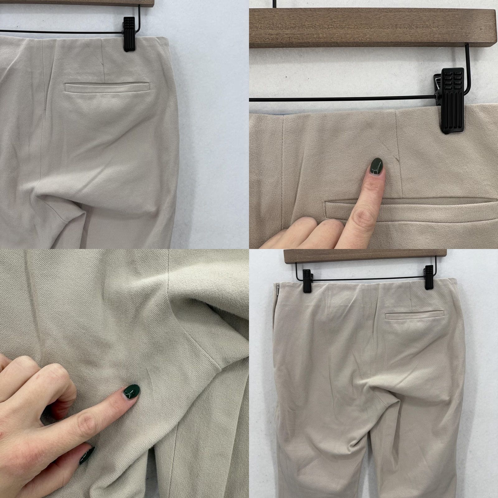 Cos COS Pants Womens 10 Beige Cotton Stretch Slim Side Zip Ankle Trousers Chino Pants Women Slim Ankle Beige Cotton Spandex Workwear 10 Womens Size 32" / US 10 / IT 46 - 9 Thumbnail
